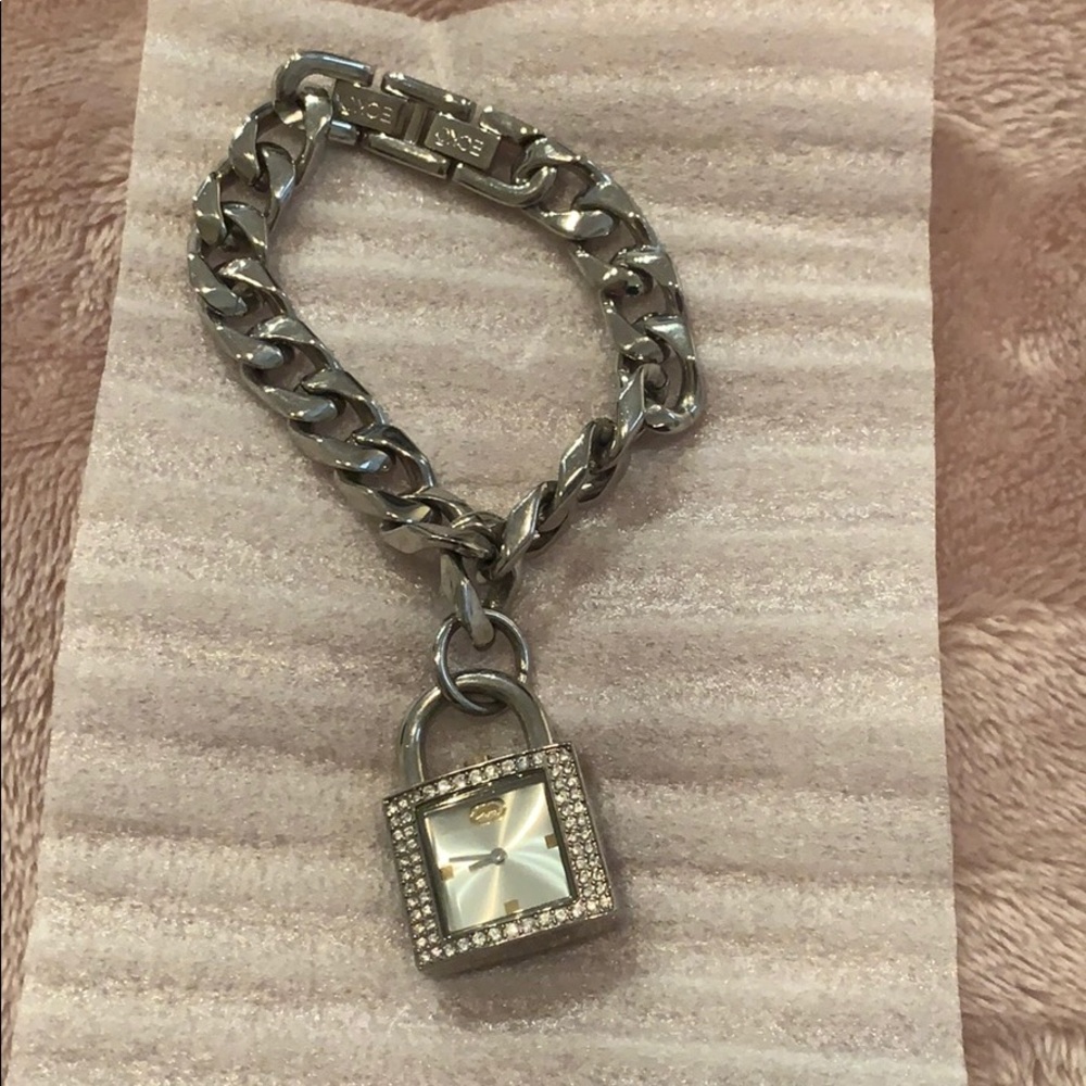 Marc eckō chronicles silver chain watch